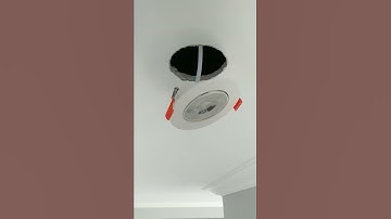 This shows how to install downlight spot led lamp on the gypsum ceiling #shorts