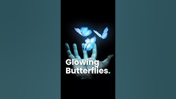 how to make a glowing butterfly in photoshop