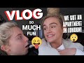 WE GOT AN APARTMENT IN LONDON?! | VLOG | SYD AND ELL