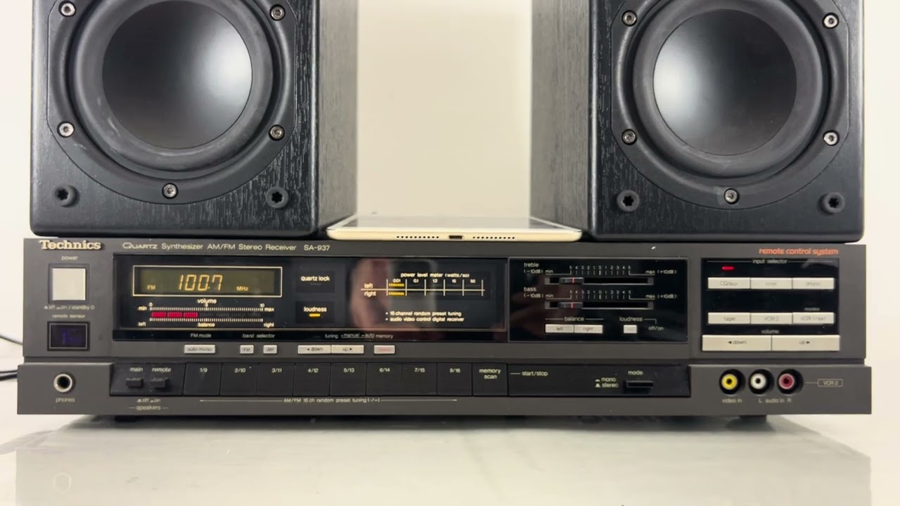 Technics SA-937 AM/FM Stereo Receiver w/ Remote & Box - YouTube
