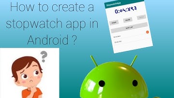 How to create Stopwatch in Android 🤔🧐? #android #project
