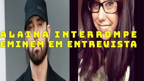 Filha adotiva de Eminem Alaina interrompe ele no meio da entrevista (Legendado)