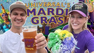The BEST Of Universal Orlando’s Mardi Gras 2023 | Snacks, Drinks, Parade & More At Universal Studios