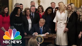 Trump Signs Executive Order, Touts ‘Unprecedented Pressure’ On Human Traffickers | NBC News