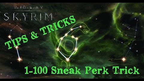 1-100 SNEAK PERK TRICK | Skyrim Remastered Tips & Tricks