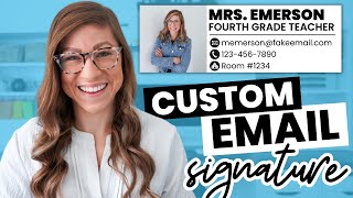 How to Create a Custom Email Signature Using Google Slides | Tutorial for Teachers