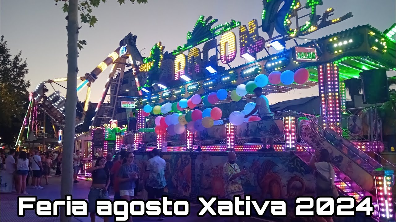 Feria atracciones agosto Xativa 2024