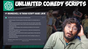 How To Write UNLIMITED Comedy Scripts Like Round2Hell Using ChatGPT