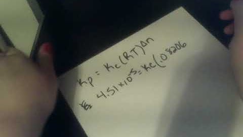 Chapter 15: Calculate Q and Determine Shift; Determine Kc from Kp