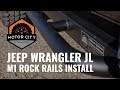 Jeep Wrangler JL Rock Rails Install - Motor City Aftermarket - JLRR18 and JLTR18