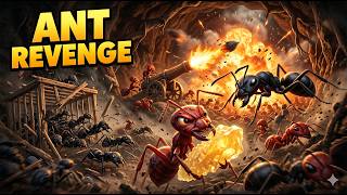 Red Ants Food Theft Exposed! Black Ants Massive Revenge Battle in Desert 🐜 screenshot 3