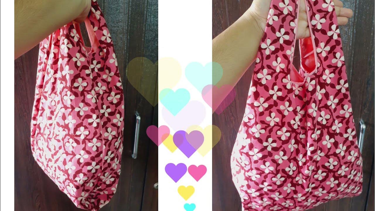 Cloth Bag How to make Cloth Bag in 10 minutes Shopping Bag in 10