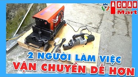 MÁY UỐN SẮT THỦY LỰC PHI 25 kết hợp với MÁY CẮT SẮT CẦM TAY PHI 25 nhẹ nhàng dễ dàng di chuyển.