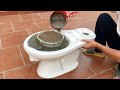 Multi purpose wood stove - Creative wood stove ideas from cement and old toilet