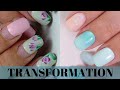 2 Month Old Transformation! Manicure Restoration with Polygel | Vibrant Summer Design