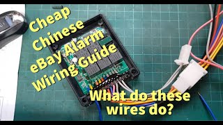 Cheap Chinese eBay Moped Motorcycle alarm  What to the wires do?