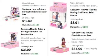 Saekano Still Sucks - A Look At All 3 English Weiss Schwarz Sets