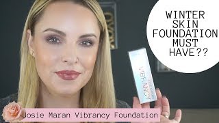 JOSIE MARAN VIBRANCY FOUNDATION REVIEW & WEAR TEST 🌿🍁