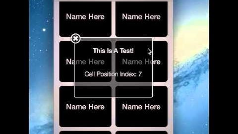 Collection View with Pop Ups (Test)