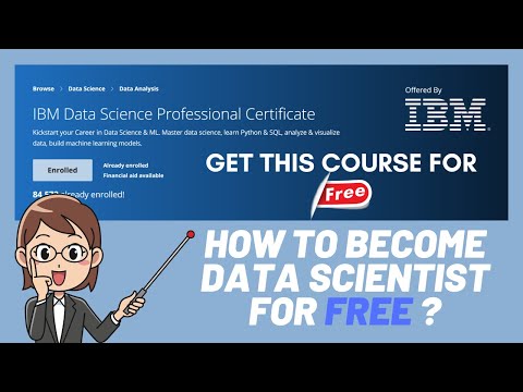 FREE IBM Data Science Professional Certificate | How To Become Data Scientist For Free