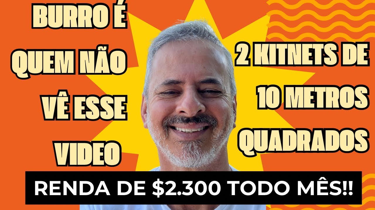 Renda passiva de $2.300 com duas Kitnets de apenas 10 metros quadrados! Pegue as sacadas!