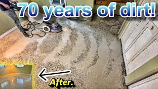 Removing 70 years of dirt on this terrazzo floor! Full cleaning and restoration! by Steam Boss inc 2,981 views 1 month ago 10 minutes, 18 seconds