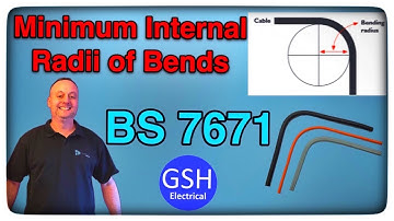 What is the Minimum Internal Bending Radius for Cable Used in Fixed Wiring According to BS7671