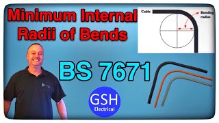 What is the Minimum Internal Bending Radius for Cable Used in Fixed Wiring According to BS7671