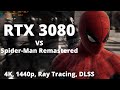 Spider-Man Remastered on RTX 3080 12GB | 4K, 1440p, Ray Tracing on/off, DLSS on/off | R9 5950X |