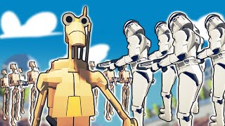 TABS Mods Clones vs Droids in Star Wars Clone Wars Battle! - Totally Accurate Battle Simulator