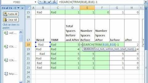 Excel Magic Trick 472: Count Spaces at Beginning & End of Text String Simple Formula