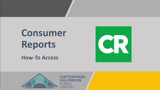 How to Access Consumer Reports Through CPH Library