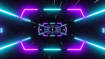 Abstract VJ Motion Background || Neon Light Tunnel Free VJ Loops Video Background Loops