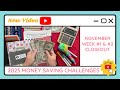 Cash Stuffing Money Saving Challenges for Week #1 & #2 of November - TracEy Monster Savings on Etsy