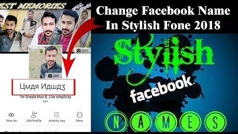 How To Change FaceBook Name In Stylish Font 2018 l Tech Point l