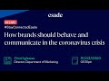 Webinar: How brands should behave and communicate in the coronavirus crisis I Stay connected