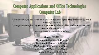 Computer Applications & Office Technologies Department