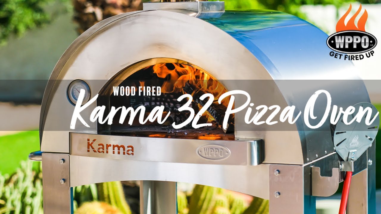 Karma 32 Wood Fired Pizza Oven - Fast Heating Stainless Steel Professional Pizza  Oven - YouTube