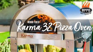 Athlete Statistics Karma 32 Wood Fired Pizza Oven - Fast Heating Stainless Steel Professional Pizza Oven