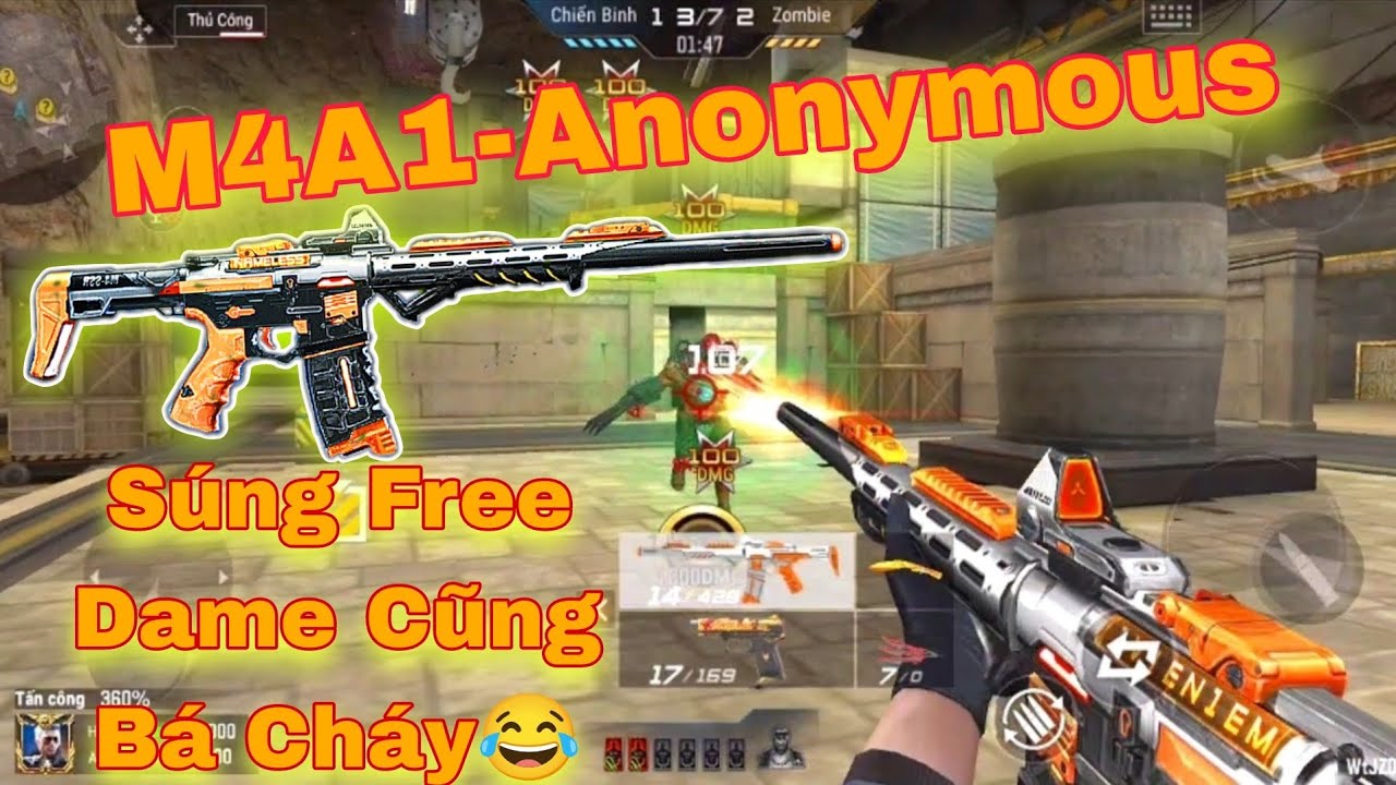 CF Mobile | M4A1-Anonymous Săn Zombie Cũng Mạnh Phết!😂 