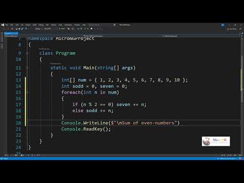 C# program - foreach loop