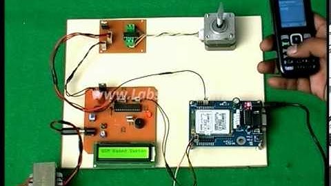 SMS Based Speed & Direction Control of Stepper Motor by Kitsguru.com | LGEC091