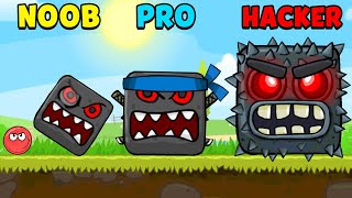 NOOB vs PRO vs HACKER - Red Ball 4 screenshot 2