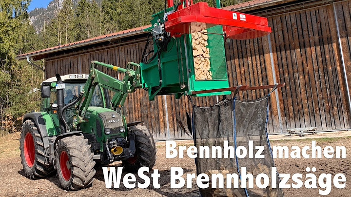 Brennholz machen | WeSt Brennholzsäge im Einsatz