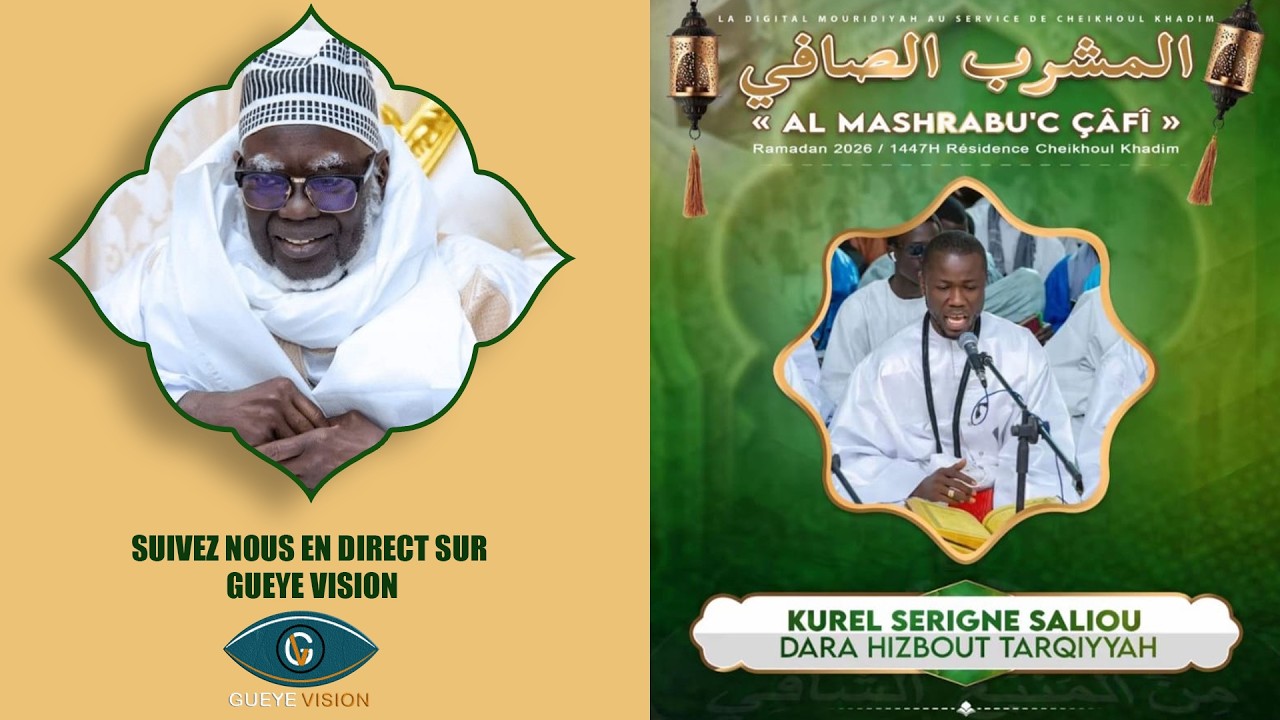 🔴En Direct Al Mashrabu’ ç çâfî minal manbahi’s Shâfî | 8eme Jour Ramadan 1447 h - 26 Février 2026