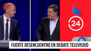 Felipe Kast y Manuel José Ossandón tienen fuerte desencuentro en debate televisivo | 24 Horas TVN