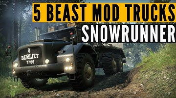 SnowRunner TOP 5 best mods: BIG & OP edition (4K 60FPS)