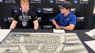Caleb Tyler - 2023 Tyrant Nationals Champion - Hs 215