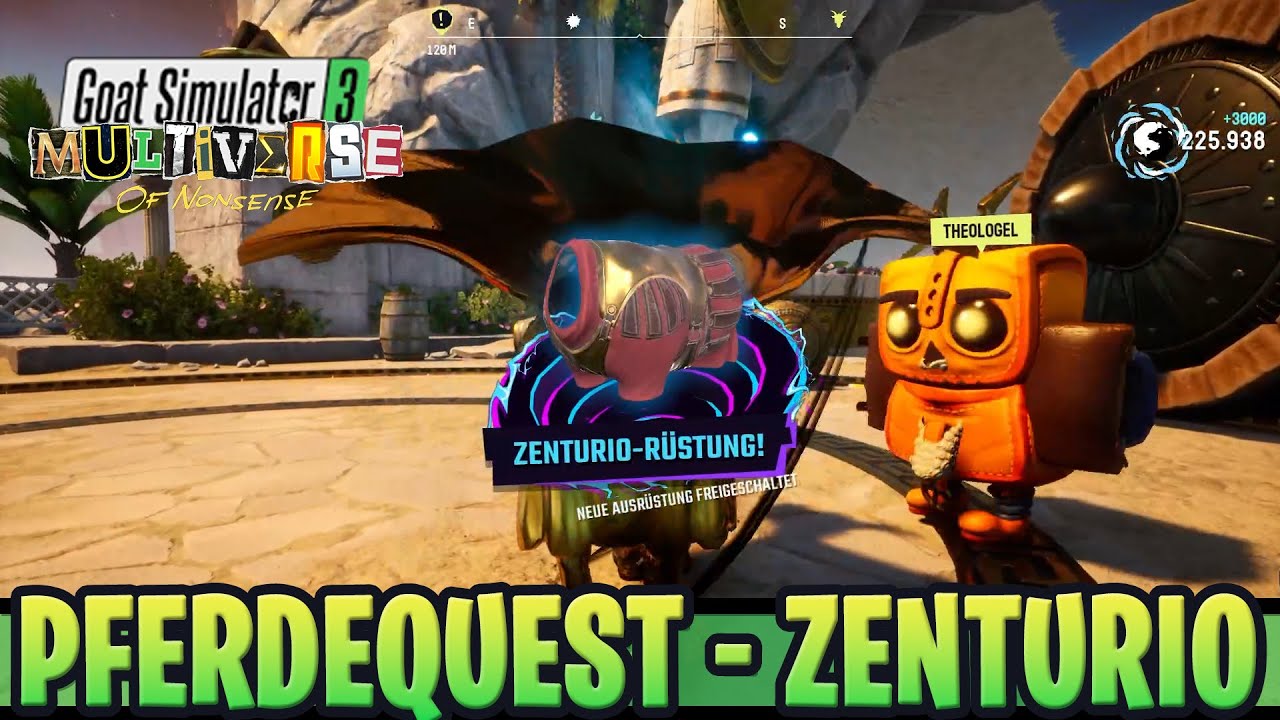 Pferdequest QUEST - Zenturio-Rüstung GEAR | Goat Simulator 3: Multiverse of Nonsense