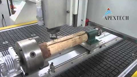 USA 1325 apextech cnc with rotary device test video